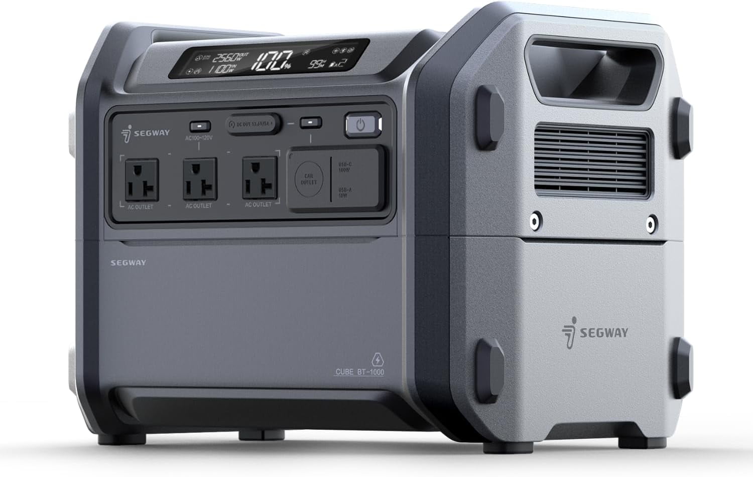 Segway Portable Power Station Cube 1000, 2200W AC Outlets, 1024Wh