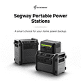 thumbnail image 1 of Segway Portable Power Station Cube 2000, 2200W AC Outlets, 2048Wh LiFePO4 Battery, Expandable Battery Capacity up to 5kWh Solar Generator for Camping, Home Backup, 1 of 11