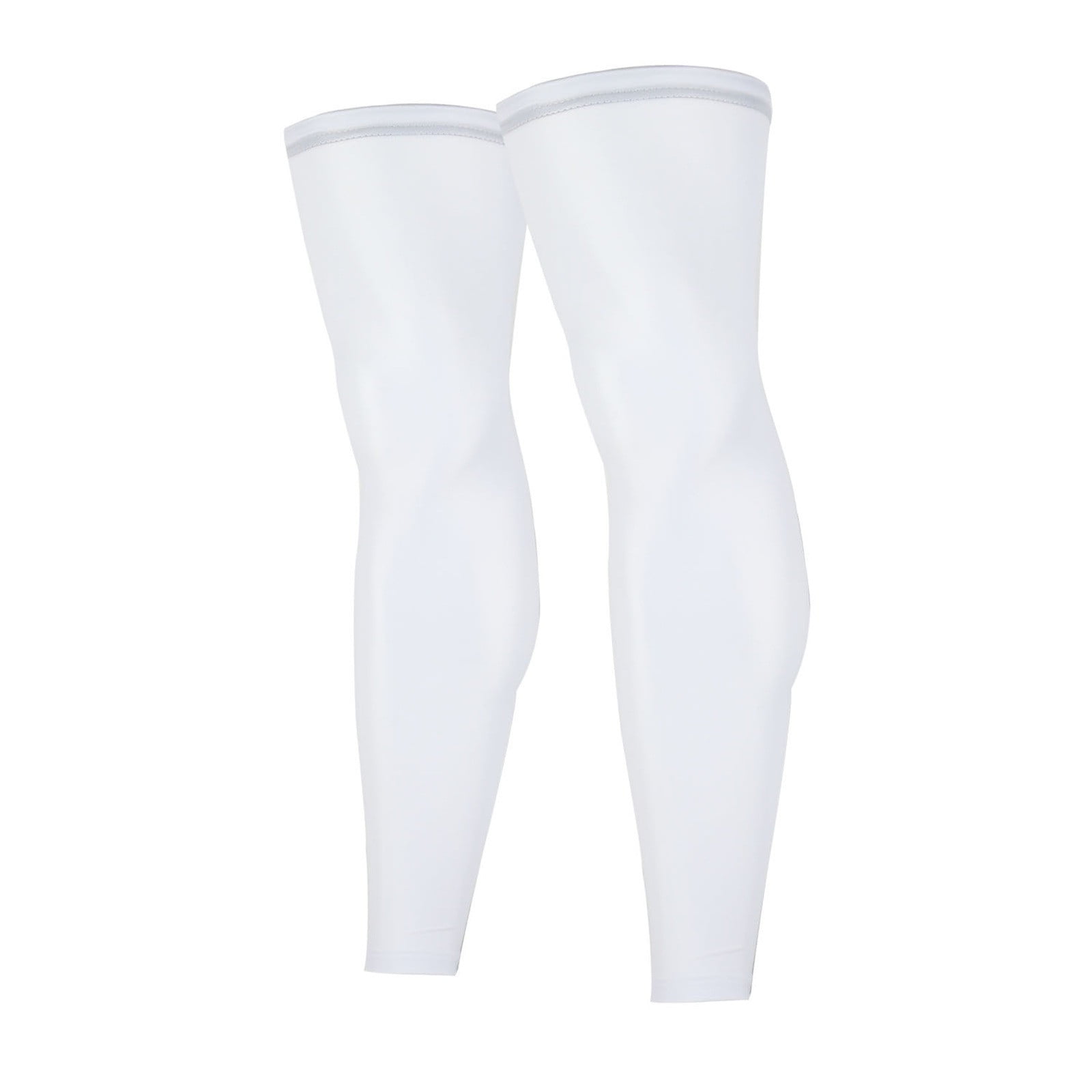 Sehao Compression Leg Sleeve Full Length Leg Sleeves Sports Cycling Leg  Sleeves for Men Women Running Basketball White M