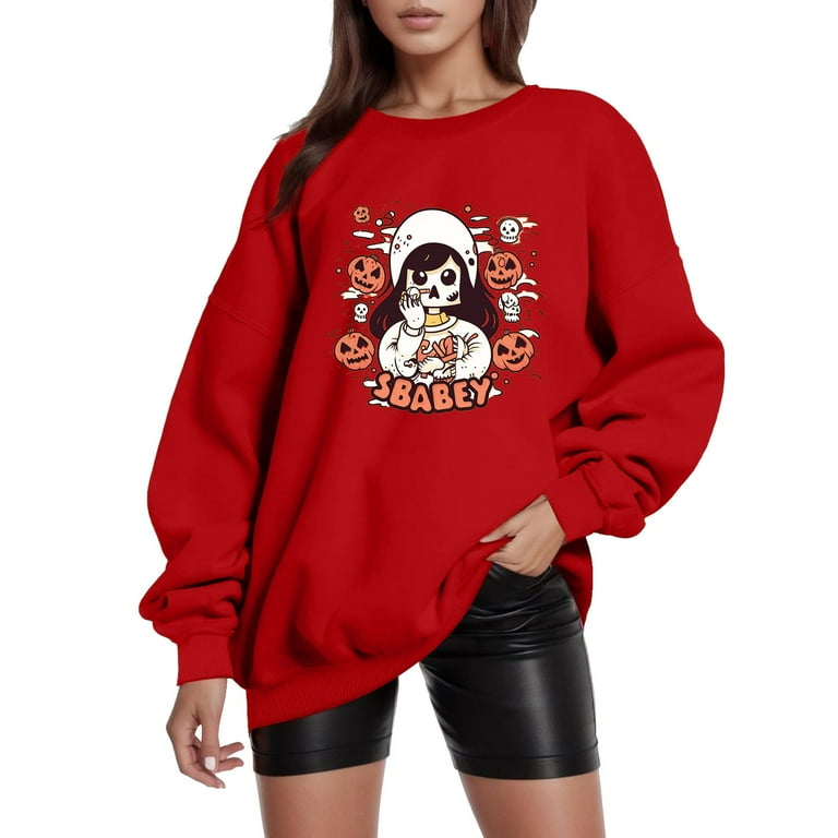 Ladies red sweatshirt new arrivals