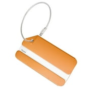 Sehao Luggage Tag with Address Tag Suitcase Tag Aluminum Luggage Tag Luggage Tag Suitcase for Quick Find Travel Bag Orange