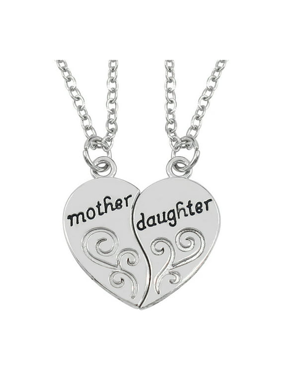 Sehao Mother Daughter Heart Necklace Women Love Mom Mother s Day Gift For Mother Gift