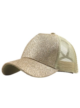 Dkygxwt Mens Mesh Hat Glitter Trucker Visor Messy Plain Baseball Ponytail  Buns Cap Hat Unisex Baseball(Beige,One Size) at  Men's Clothing store