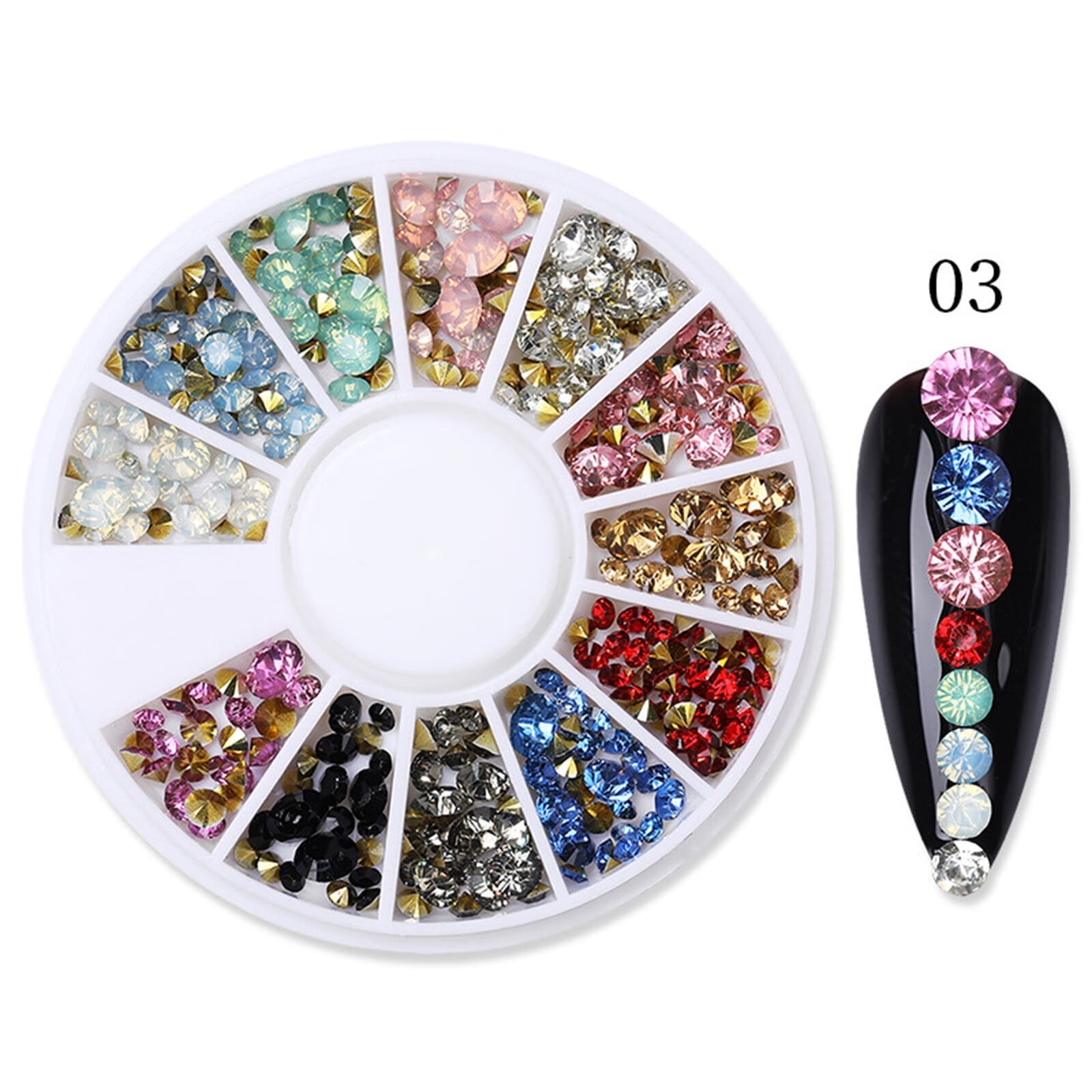 Sweet Pink Heart Water Drop Rhinestone Nail Art Set Back /Bag, Crystal  Diamond Square Stones For Girls Manicure HZ039 Y220408 From Wangcai10,  $15.57