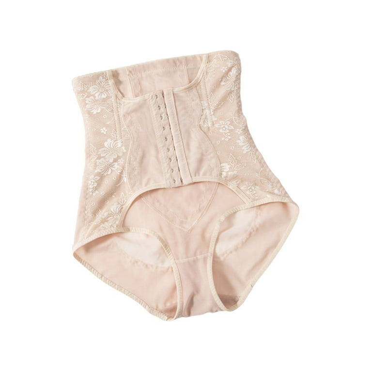 Sehao Thong Shapewear , Lifter Underwear High Waisted No Show Panties Gift  For Her Beige M