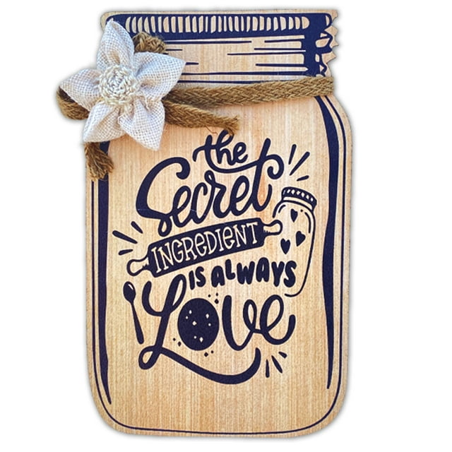 Sehaz Artworks Jar Wall Hanging Plaque Farmhouse Kitchen Decor Sign for