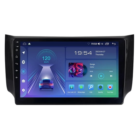 S 10.1 inch Car Stereo Radio for Nissan Sentra 2016-2019,4Core 2G+32G Android GPS Navigation Unit Replacement with Wireless Carplay,Android Auto,SWC,1280x800 Touchscreen Multimedia Player