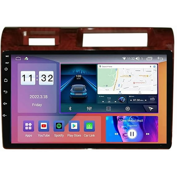 Sehmtoo 2 DIN Car Stereo with 9'' Touchscreen Headunit for La-Nd C-Ruiser LC 2007-2020 Android 12.0 DVD Multimedia Player Carplay FM RDS 4G 5G BT GPS Sat Navigation M600S
