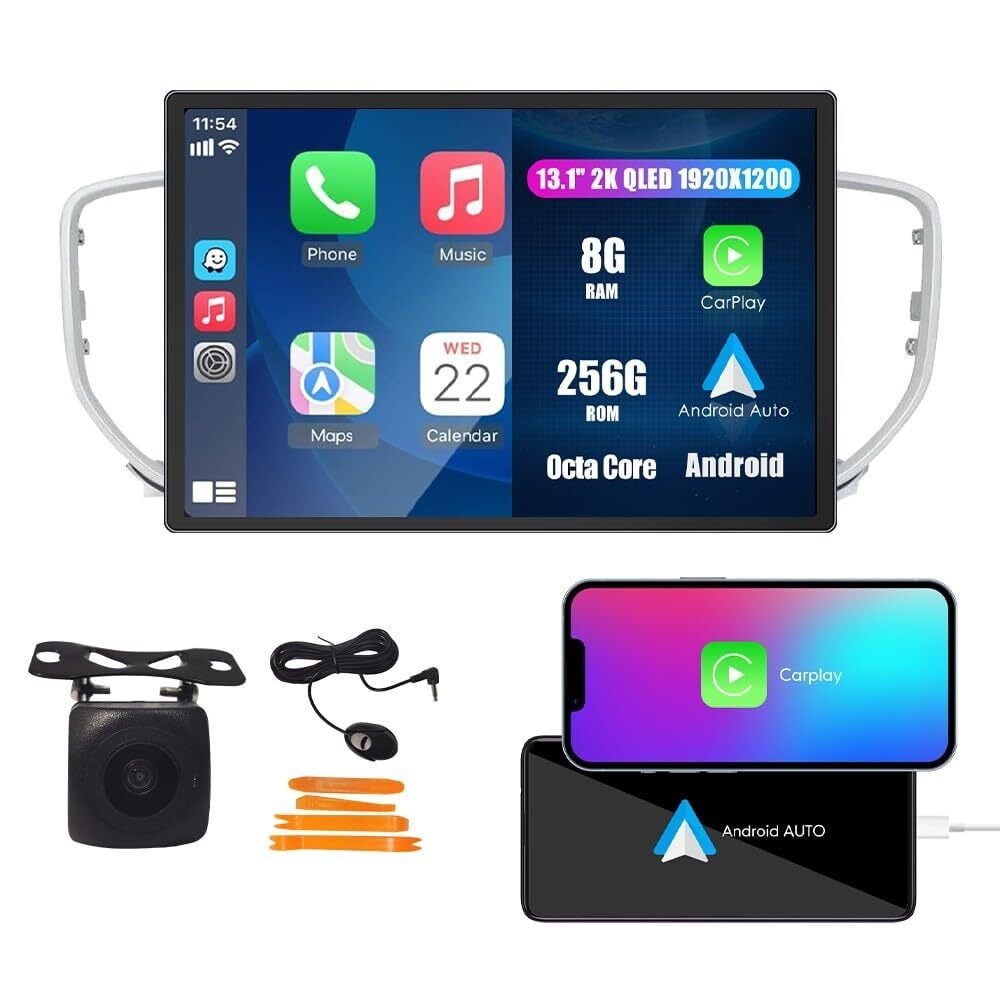 Android Car Stereo With CarPlay & Android Auto - 13.1" Touchscreen GPS For Peugeot 206 & Citroen C2 - View #5