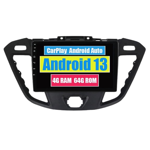 Sehmtoo Car Radio Sehmtoo Car Stereo CarPlay Head Unit for Ford Transit Custom 1 I Tourneo 2012-2021 Android Auto Touch Screen Sat Navi Bluetooth WiFi Radio Player