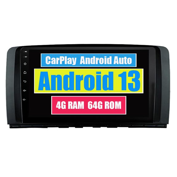 Sehmtoo Car Radio Sehmtoo Car Stereo CarPlay Head Unit for Mercedes Benz R Class W251 R280 R300 R320 2005-2017 Android Auto Touch Screen Sat Navi Bluetooth WiFi Radio Player