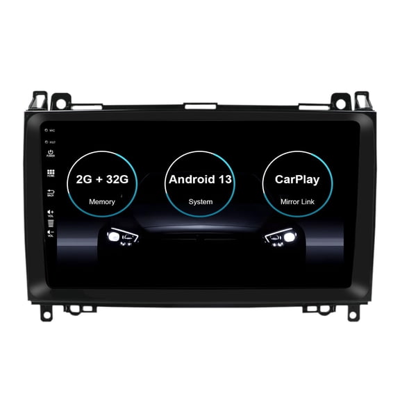 Sehmtoo Car Radio Sehmtoo Double Din Car Stereo For Mercedes Benz B200 GPS Sat Nav Android Head unit Carplay WIFI SWC RDS BT FM AM 2GB+32GB
