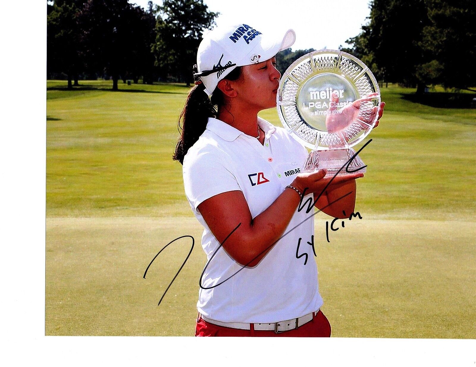 Sei Young Kim LPGA star hand autographed 8x10 golf Photo Korea Meijer