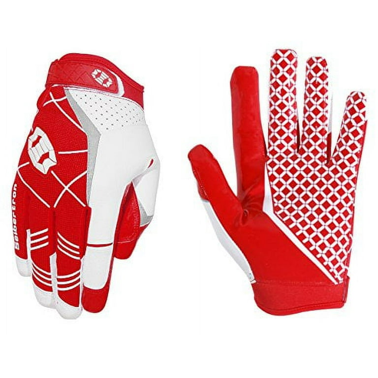 Red Sticky Football Gloves