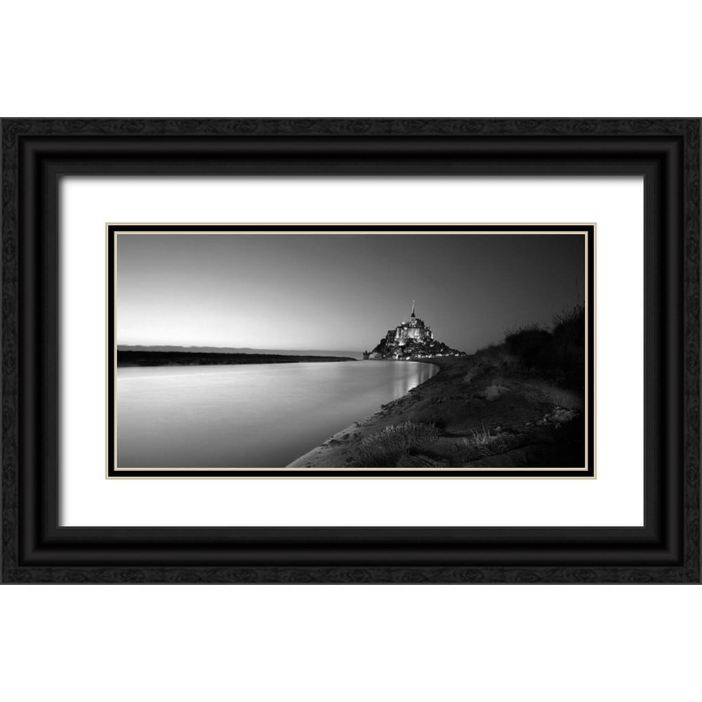 Seidel, Leo 32x18 Black Ornate Wood Framed with Double Matting Museum ...