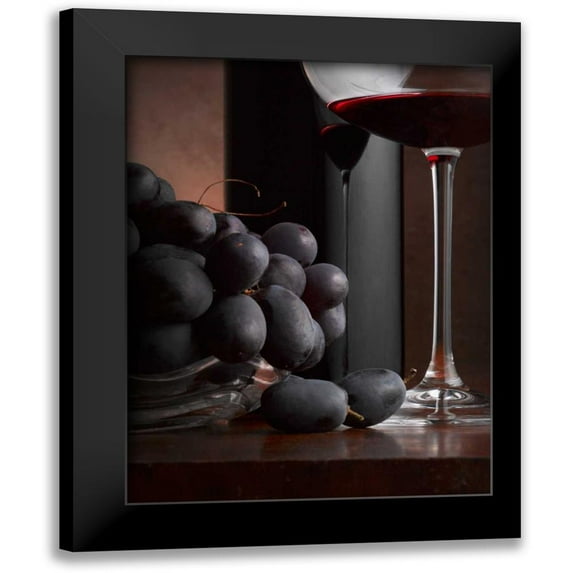 Seidman, Barry 14x18 Black Modern Framed Museum Art Print Titled - Black Grapes