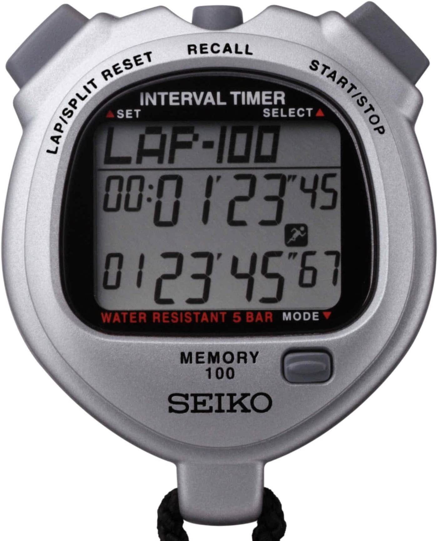 Seiko 100 Lap Dual Timer 2Channel Countdown Timer Split/Lap Time S057