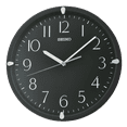 thumbnail image 1 of Seiko 12" Quartz Traditional Round Black Analog Quartz Wall Clock, QHA007KLH, 1 of 4