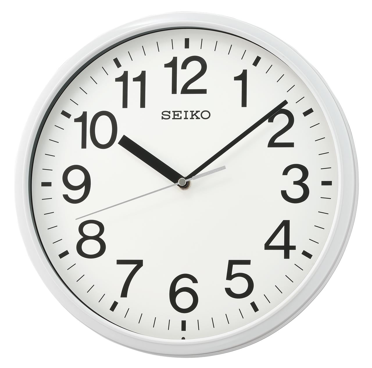 SHLOHMO　Shlo [12 inch Analog] Seiko 12 inch Business Analog Wall Clock, Black, Round