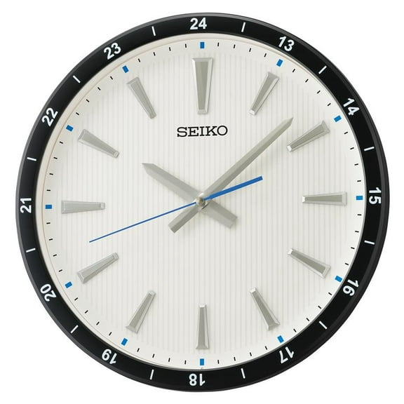 Seiko QXA802JLH Heritage Design Clock, Black