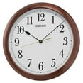 thumbnail image 1 of Seiko 16" Brown Arabic Numeral Wall Clock, Analog, Quartz, QXA598BLH, 1 of 7