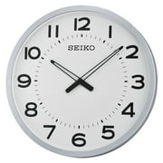 Seiko 20" Ultra Modern Gray Framed Wall Clock, Quartz, Analog, QXA563SLH
