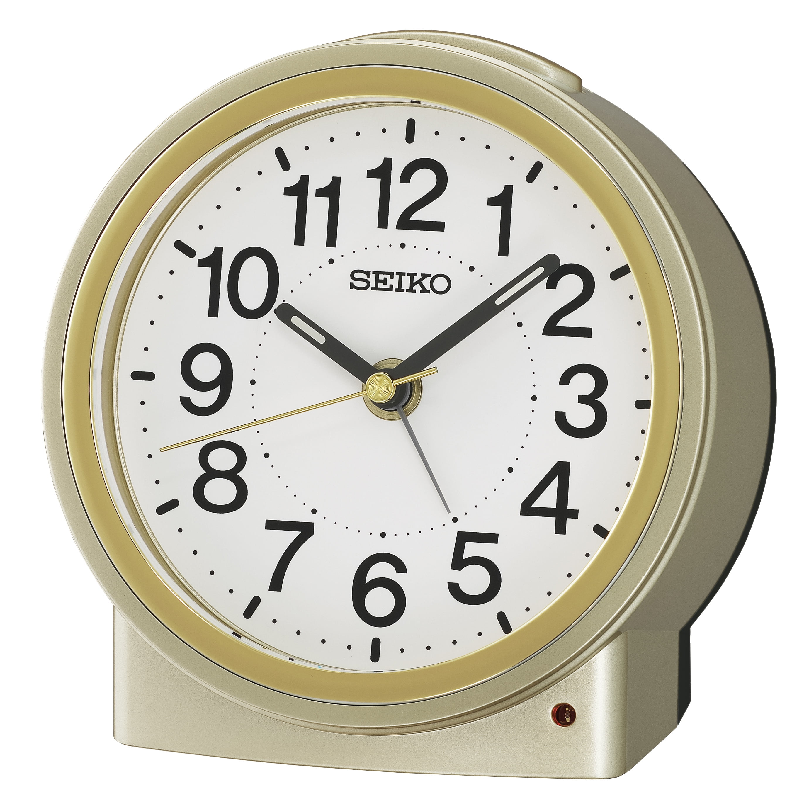 Seiko 4 inch Sussex II Beep Alarm Golden Traditional Analog Quartz Desk