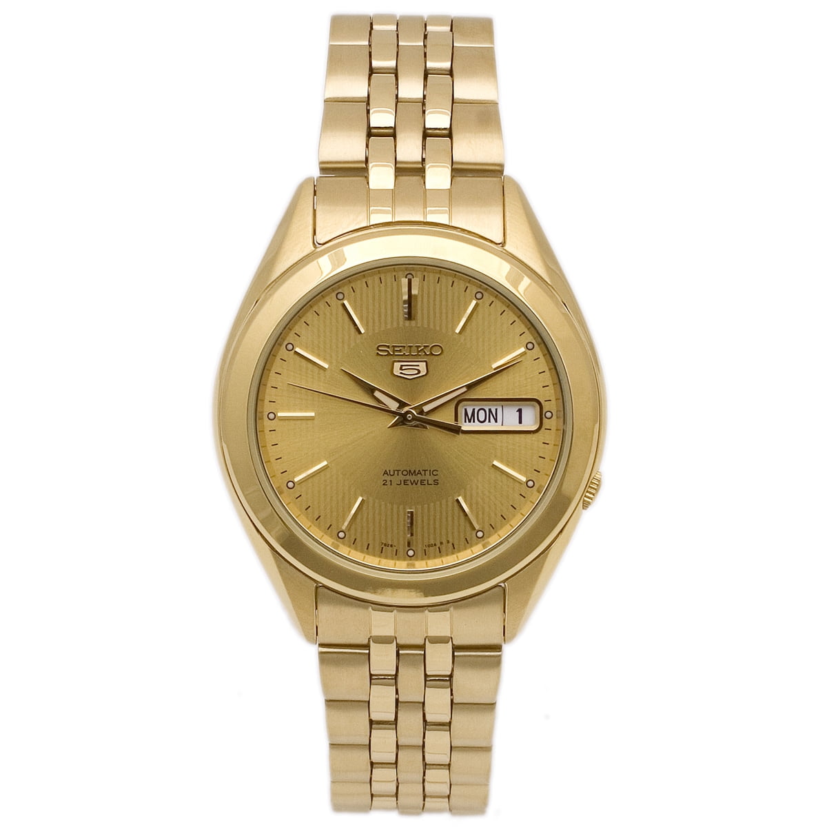 ✨SEIKO✨セイコー✨マーベル✨ゴールド✨21JEWELS✨腕時計✨ Seiko 5 21 Jewels Automatic SNKK20K1 Mens Watch Gold Tone