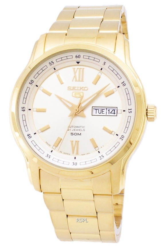 5 Automatic Champagne Dial Men's Watch SNKP20J1