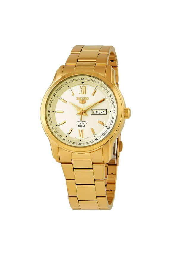 5 Automatic Champagne Dial Men's Watch SNKP20K1S