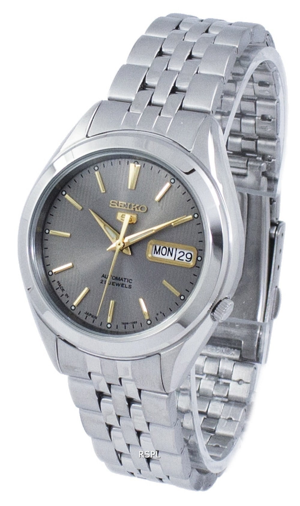 SEIKO5 セイコー5 自動巻きグレーシルバー×ゴールド SNKL19K1 Amazon.com: Seiko Men's SNKL19 Automatic Stainless Steel
