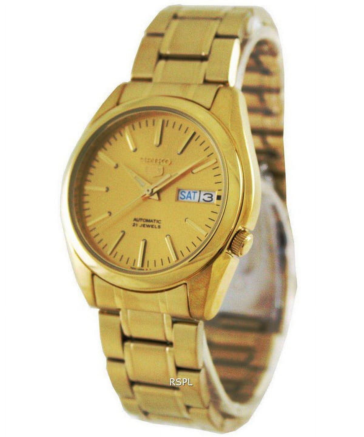 Seiko Mens Stainless Steel Gold Wristwatch, SNKL48, Philippines Ubuy