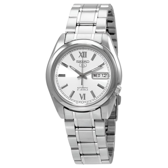 Seiko 5 Automatic Silver Dial Men's Watch SNKL51