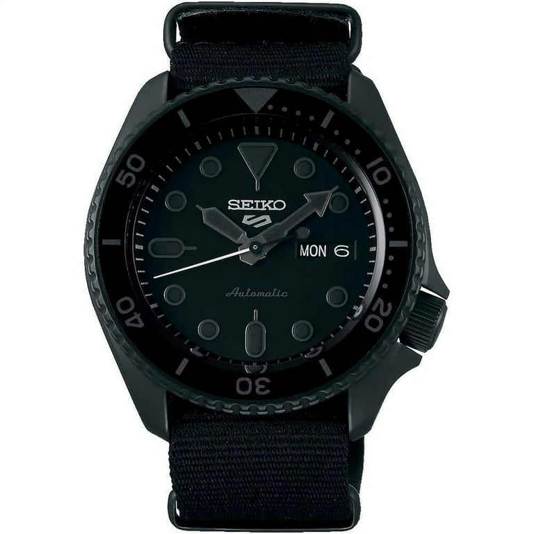 Seiko SRPD79 Automatic Sports 5 Men's Watch, 42.5mm Black