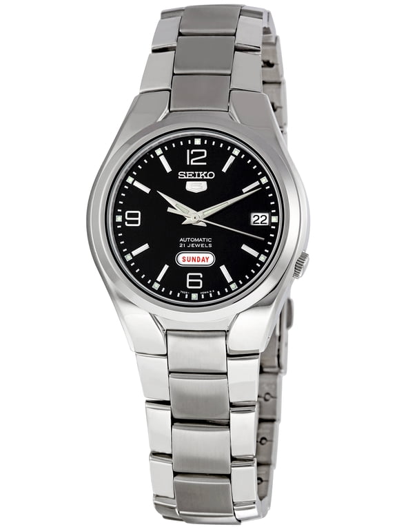 5 Black Dial Stainless Steel Men's Watch SNK623