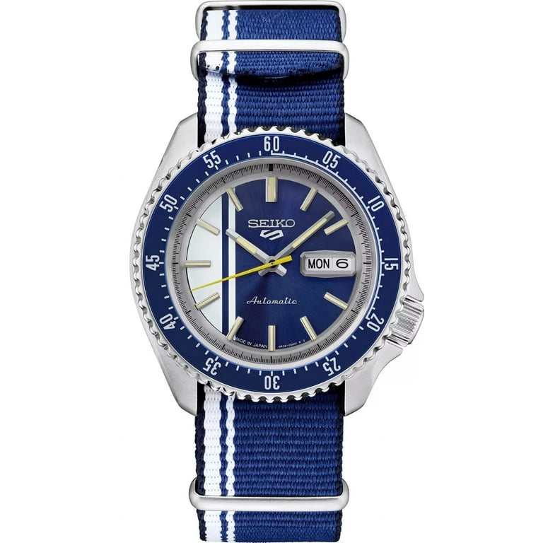 Seiko 5 Sports 42.5 mm Blue Dial Men's Watch SRPK69 - Walmart.com