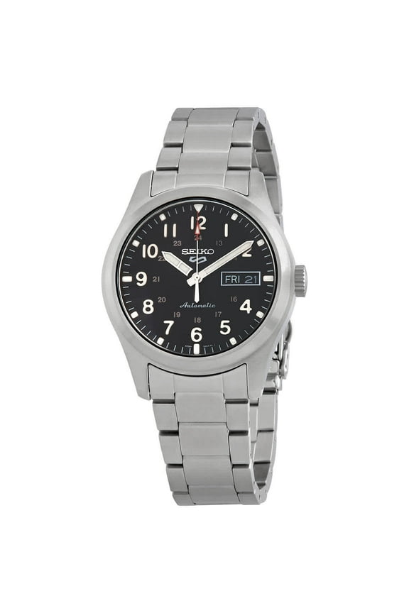 5 Sports Automatic Black Dial Men's Watch SRPG27K1