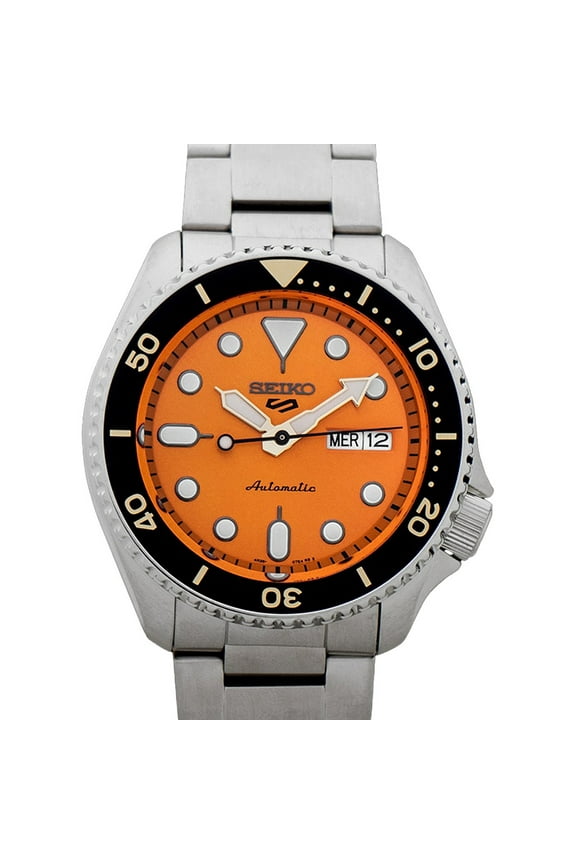 5 Sports Automatic Orange Dial Men's Watch SRPD59K1