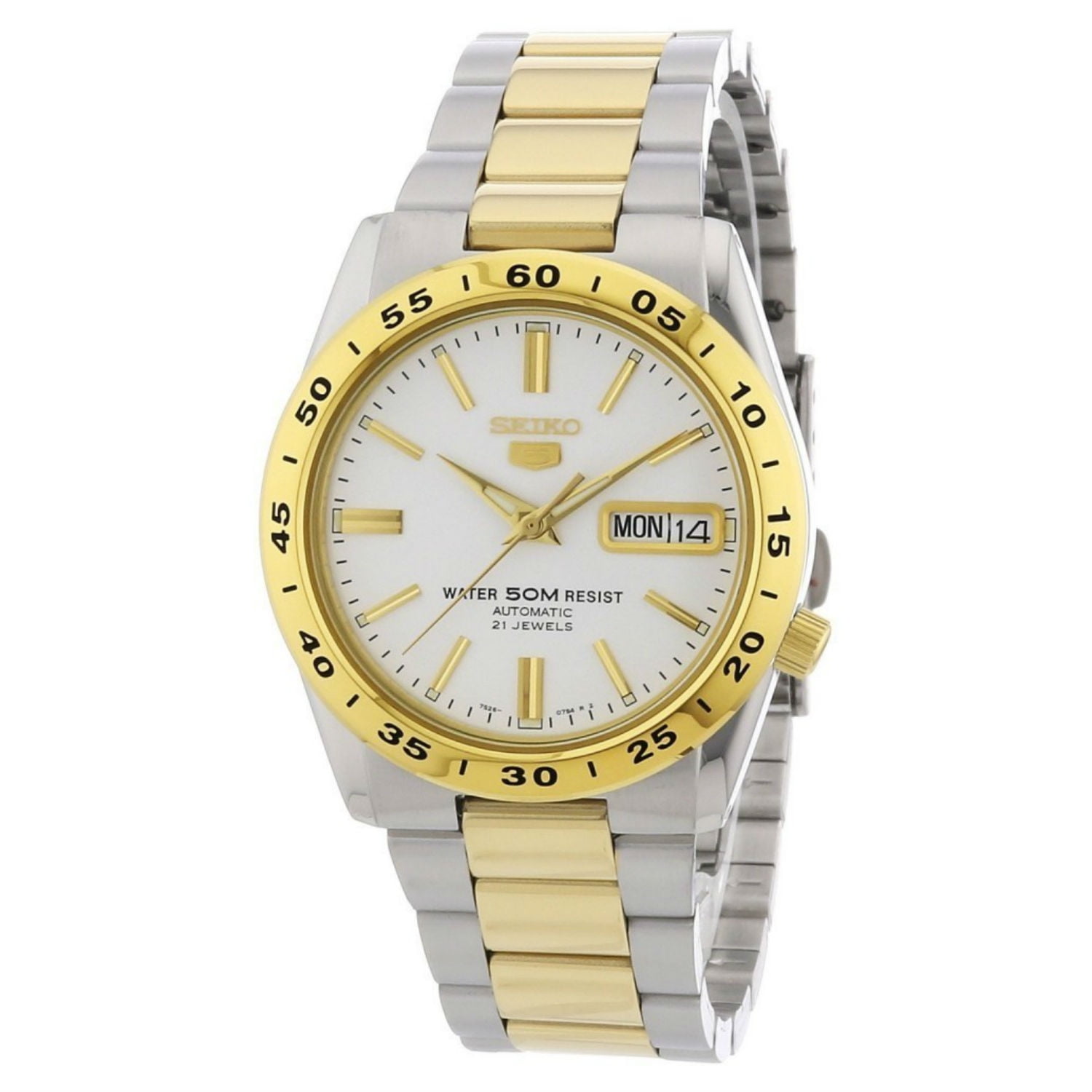 Seiko 5 Sports Men's Watch, Automatic Japan Made, Gold Tone