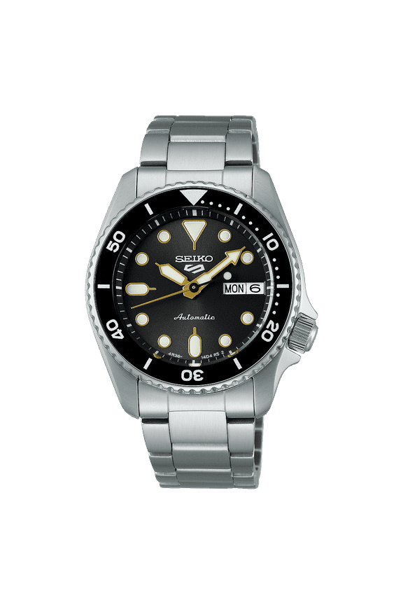 5 Sports SKX Mid-Size Charcoal dial with gold accents SRPL79