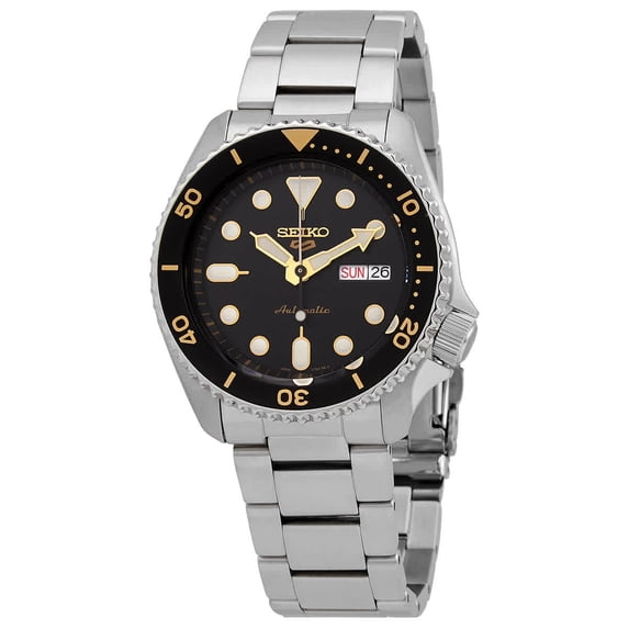 Seiko 5 Sports Style Automatic SRPD57K1 100M Men's Watch, silver-tone stainless steel, 42.5 mm case