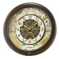 thumbnail image 1 of Seiko Cherry Blossom Melodies in Motion Clock, Musical Round Quartz Analog QXM391NRH, 1 of 7