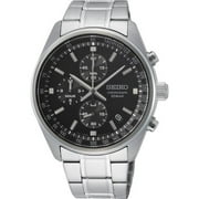 Seiko Chronograph Quartz Black Dial Mens Watch SSB379