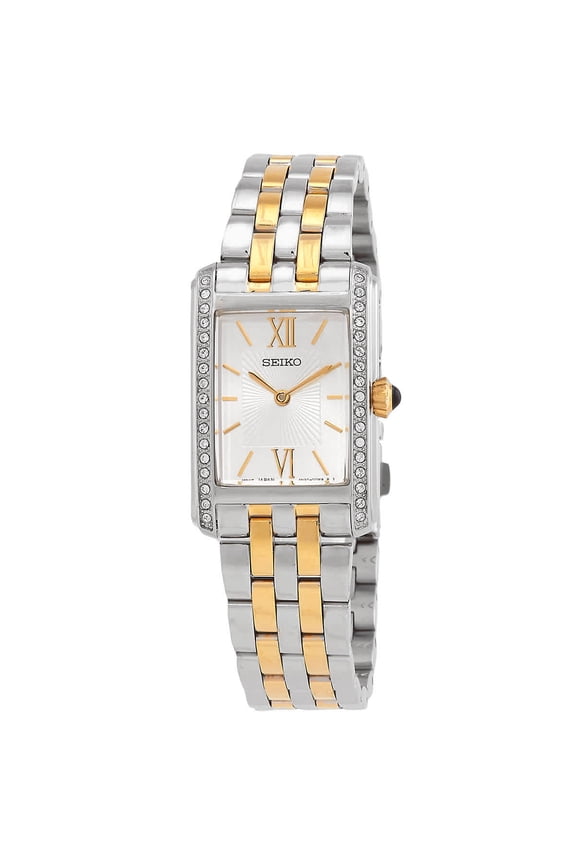 Classic Quartz Crystal Silver Dial Ladies Watch SWR093P1