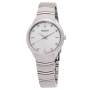 Seiko Conceptual Stainless Steel White Dial Quartz SUR615P1 Womens Watch