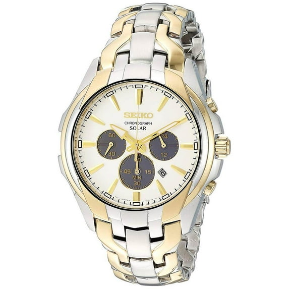 Seiko Core White Dial Stainless Steel Men's Watch SSC634