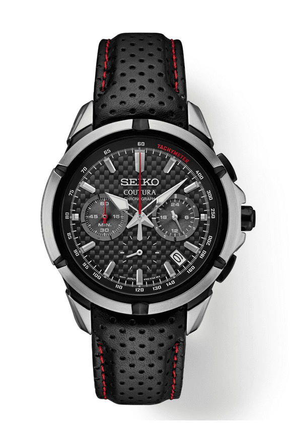 Coutura Quartz Chronograph 42.0 mm Black Dial Men's Watch SSB437