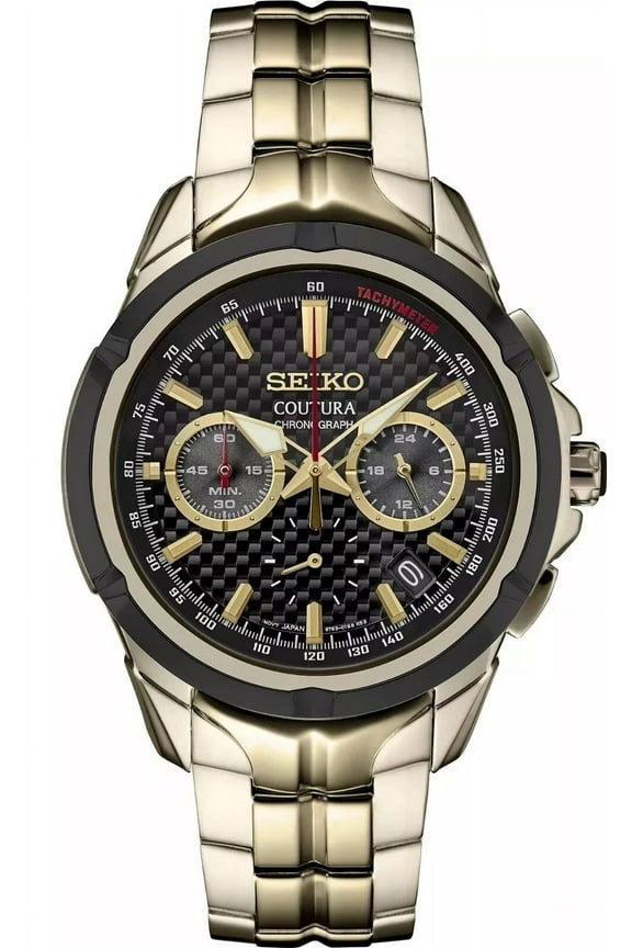 Coutura Quartz Chronograph 42.0 mm Black Dial Men's Watch SSB440