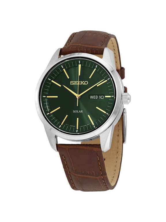 Dark Green Sunray Dial Solar Powered Men's Watch SNE529