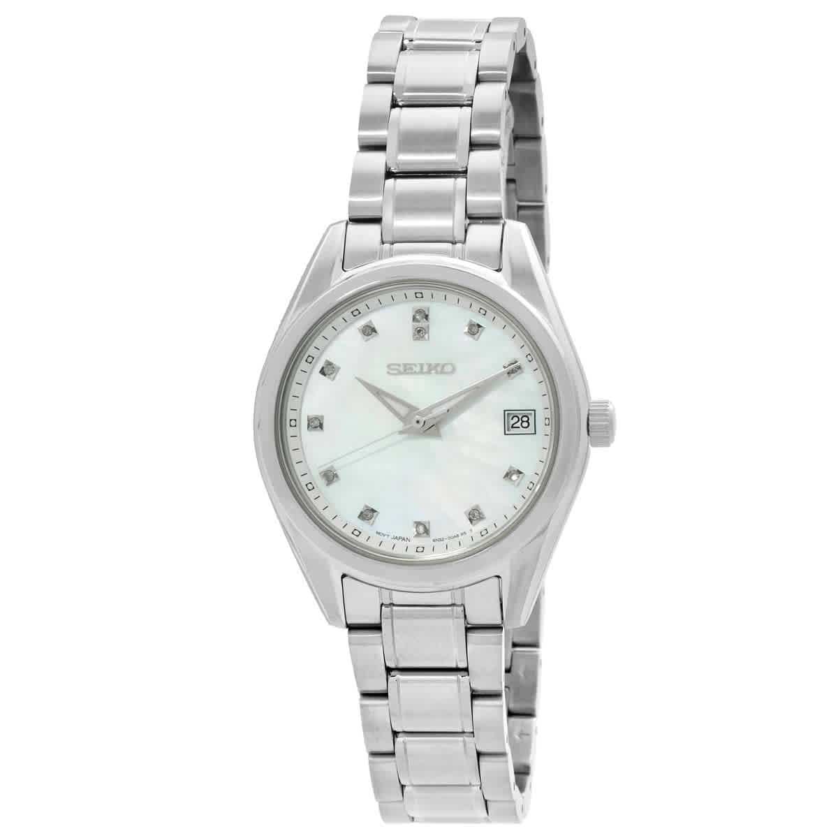 アナログ腕時計 SEIKO | Diamond Quartz Mother of Pearl Dial Ladies SUR579P1 Seiko Diamond Quartz Mother of Pearl Dial Ladies Watch